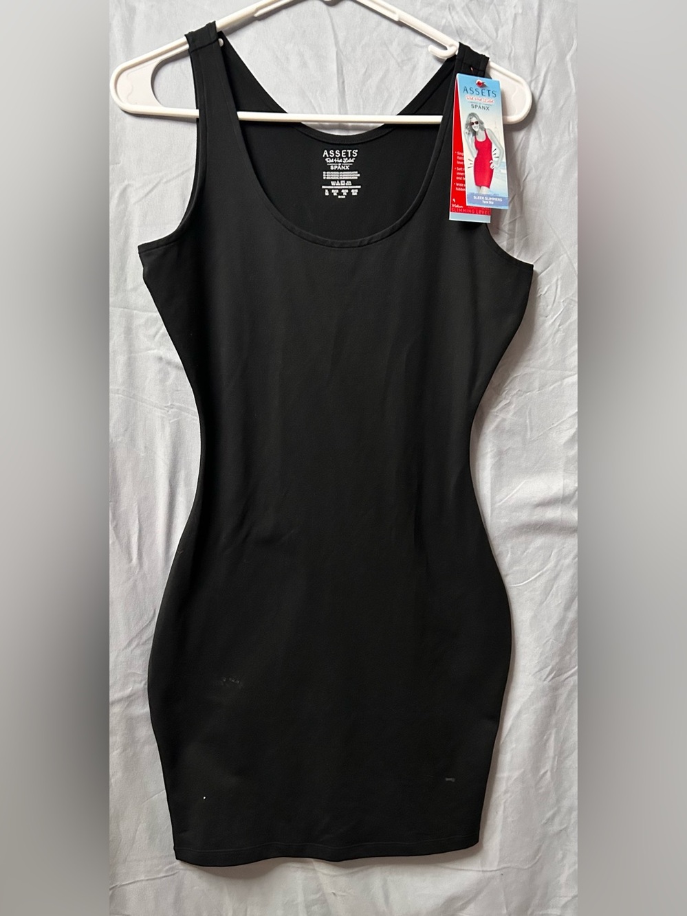 SPANX Black Sculpting Mini Tank Dress